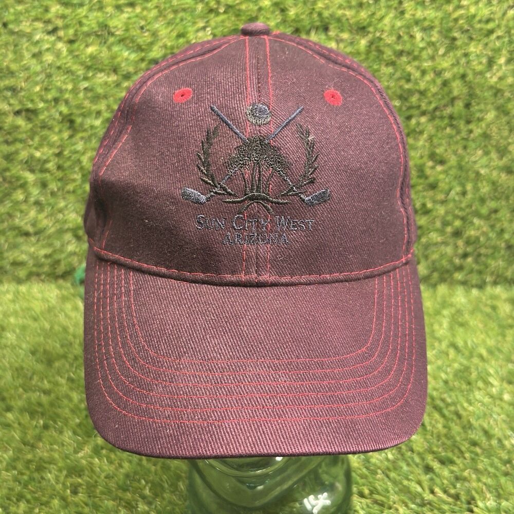 AZ Sun City West Port & Company Baseball Cap Red Adjustable OSFM